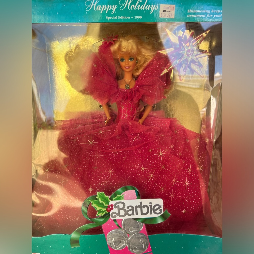 Vintage 1990 Special Edition Happy Holidays Barbie, NRFB